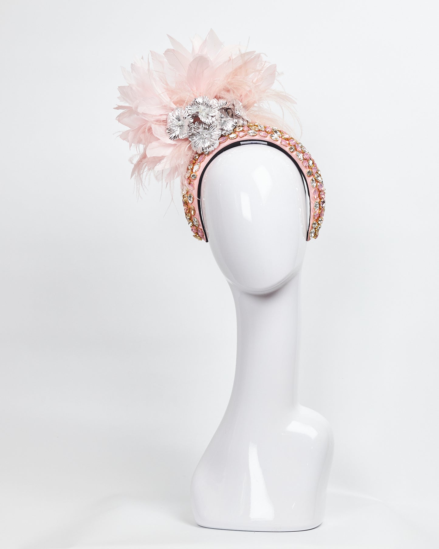 C Beaded Pnk & Gld 1043