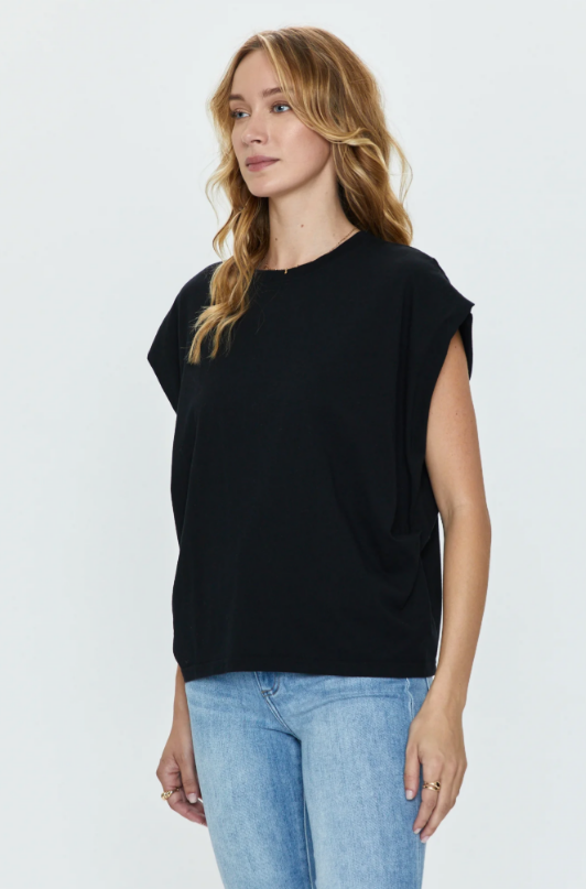 Trina Black Tee