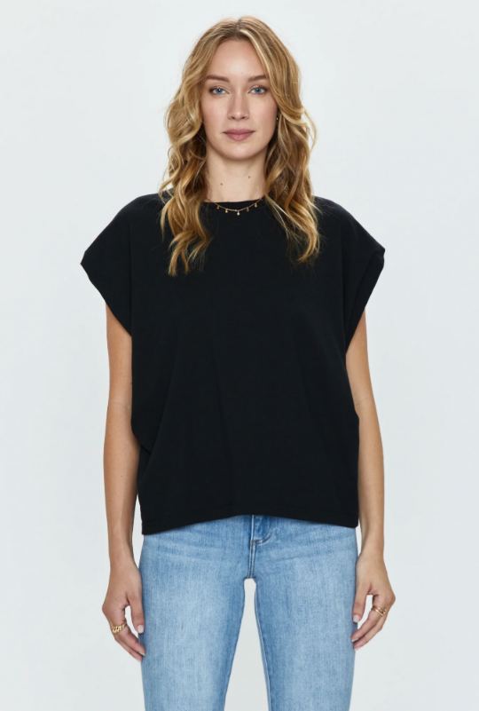Trina Black Tee