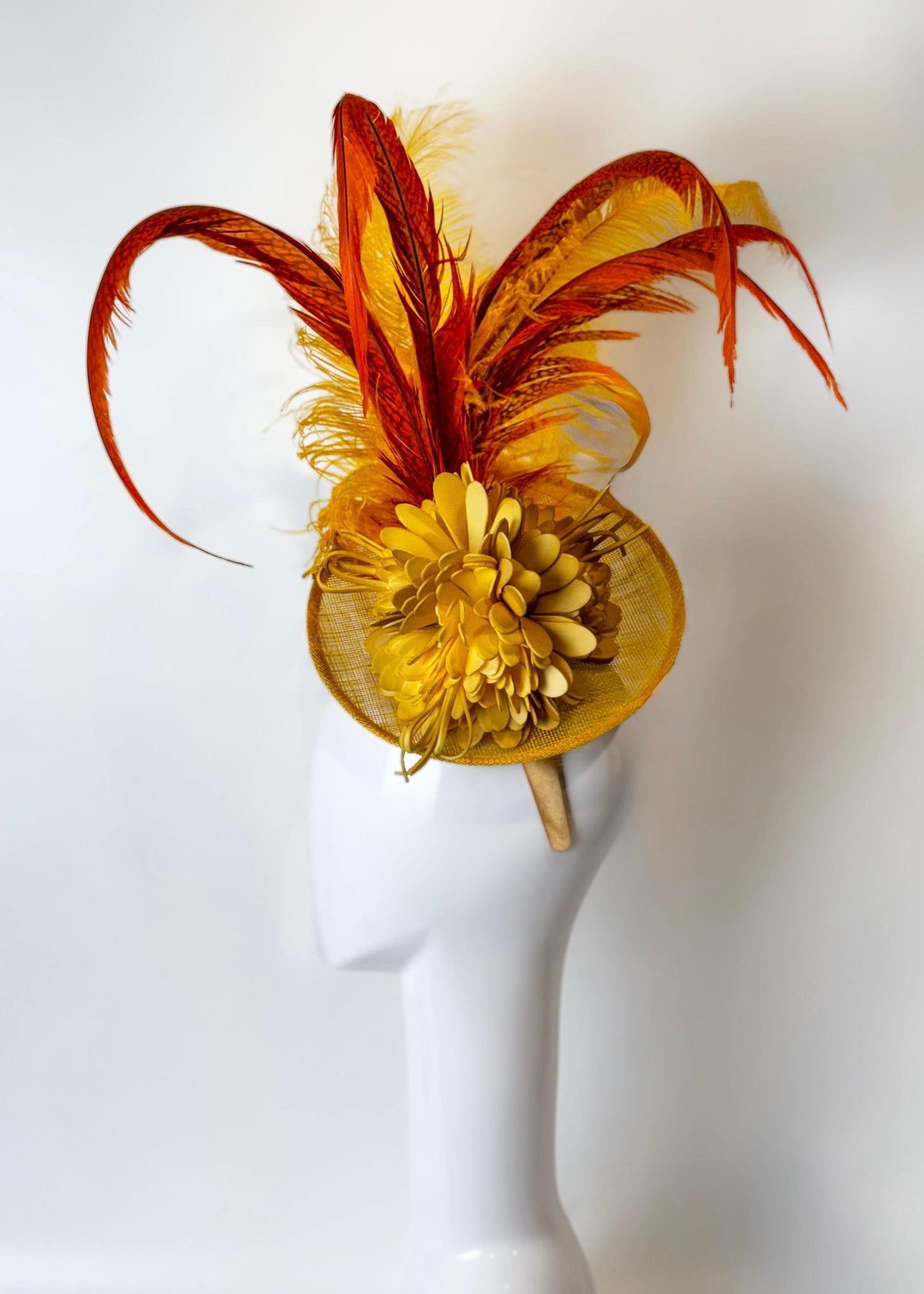 Fascinator Yellow 1365