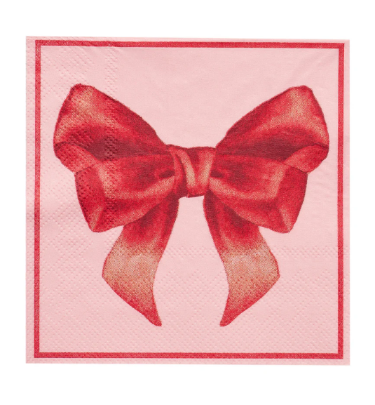 Pink Bow Napkins