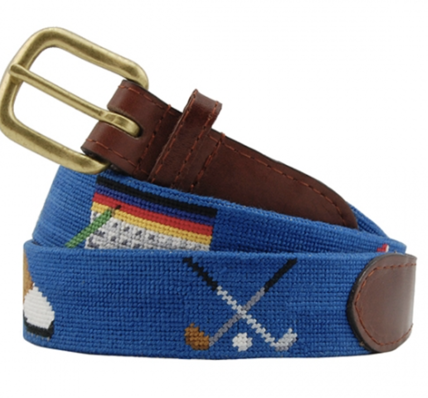 Golf Needlepoint Belt