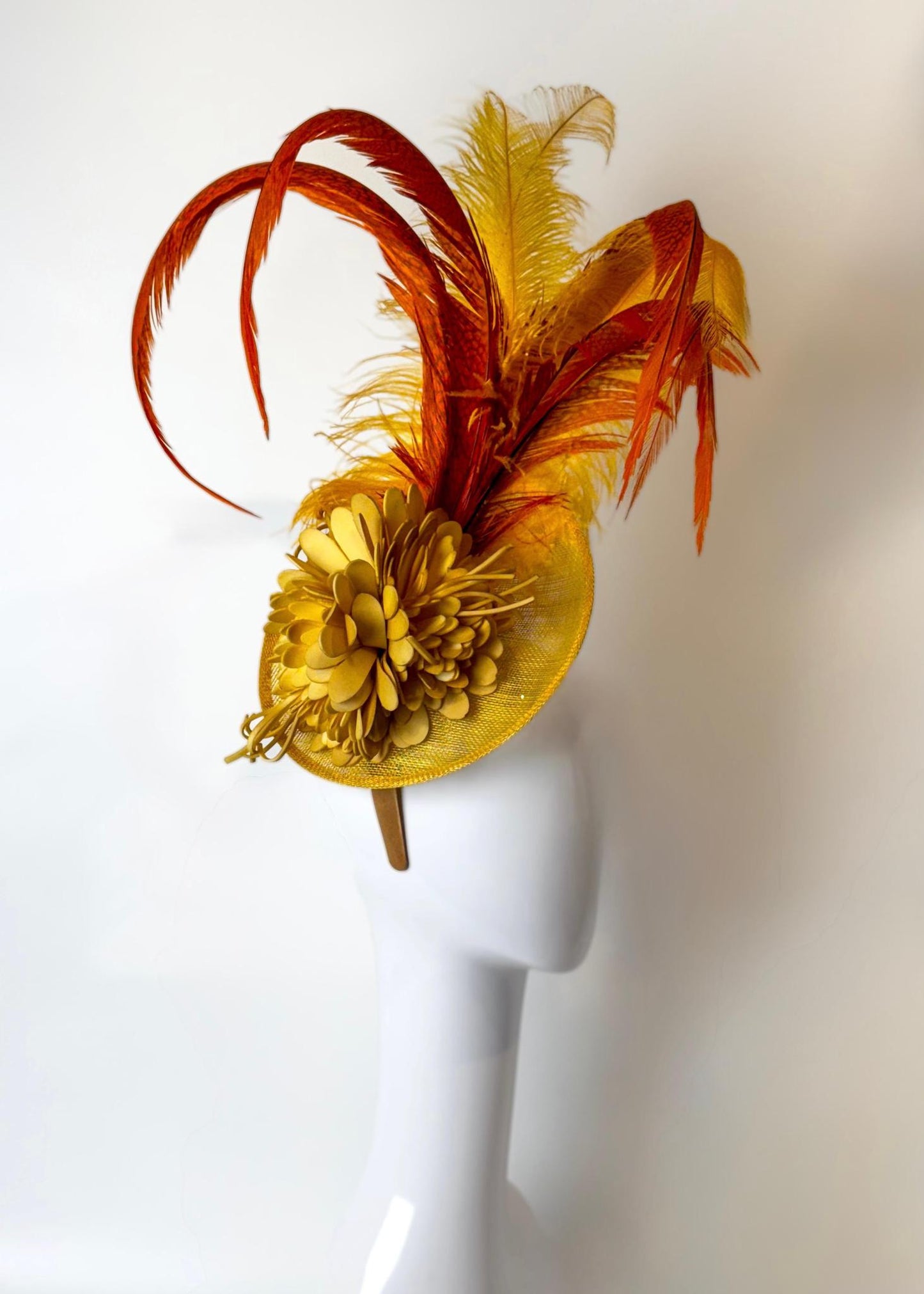 Fascinator Yellow 1365