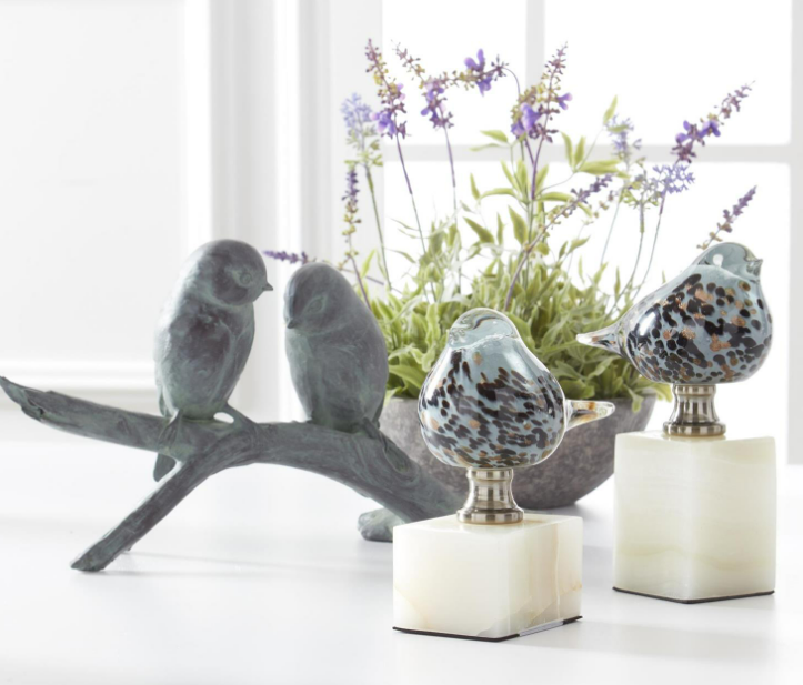 Blue Glass Birds
