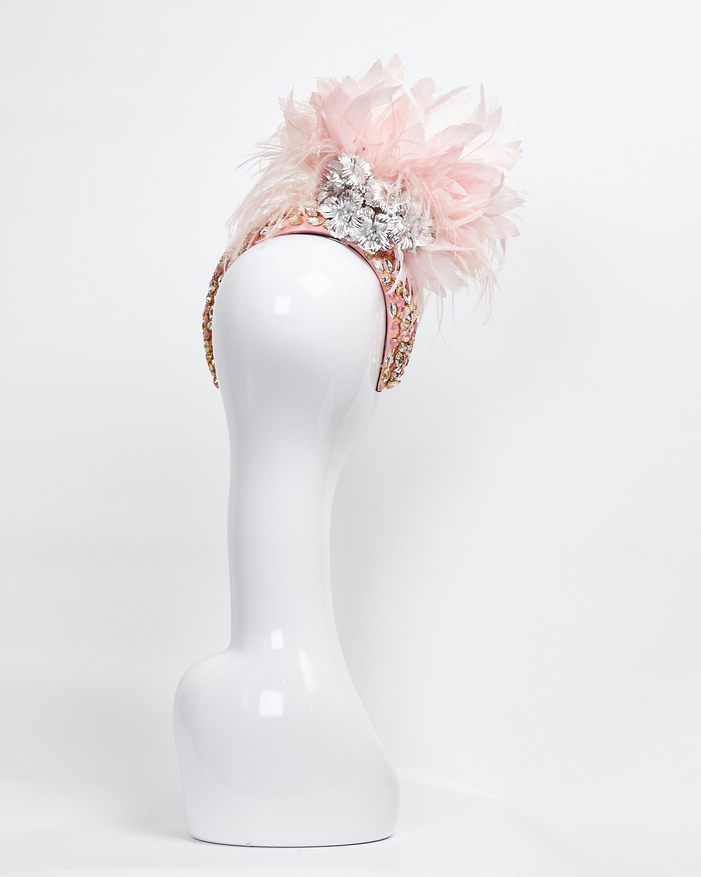 C Beaded Pnk & Gld 1043