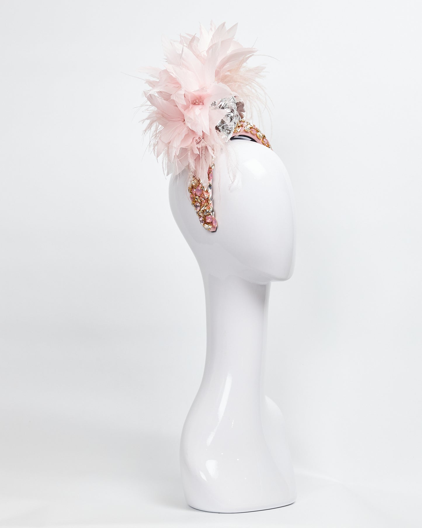 C Beaded Pnk & Gld 1043