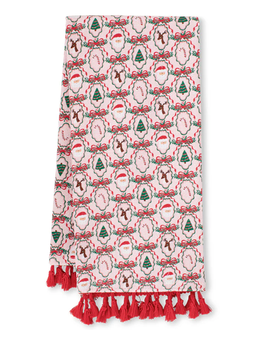 X-Mas Cameos Tea Towel