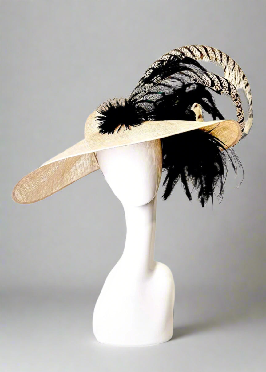 Fascinator Light Peach 1369