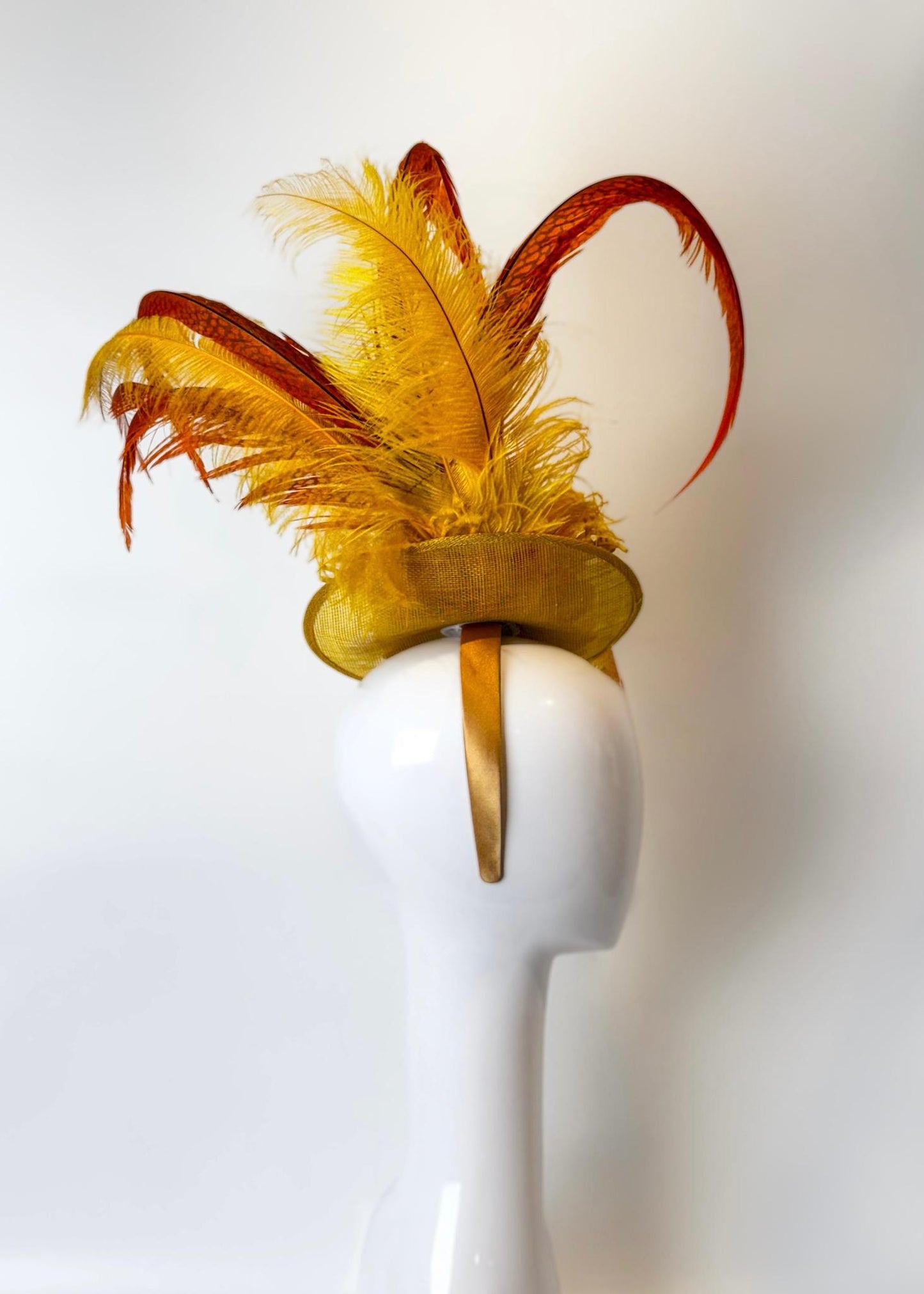 Fascinator Yellow 1365