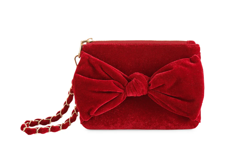 Bow Wristlet-Crimson