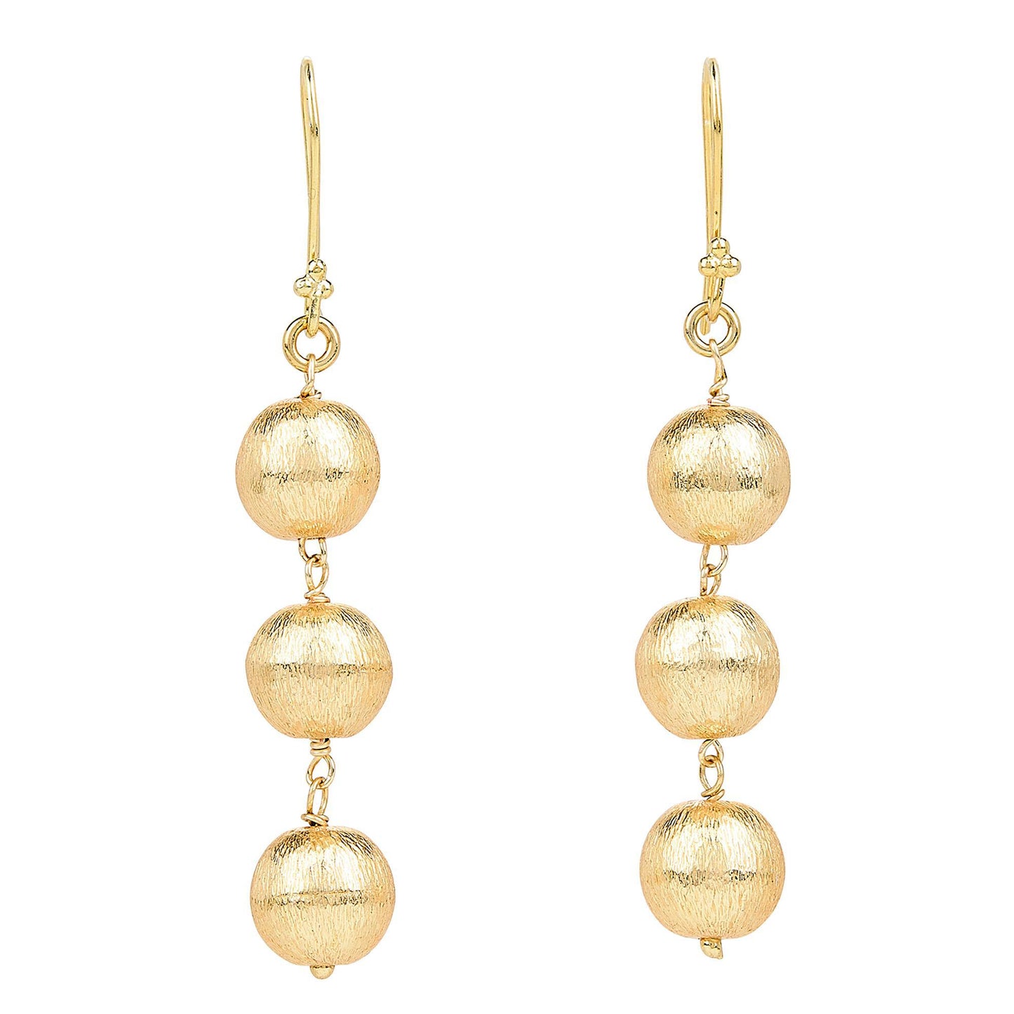 Elyssa Bass Gold Ball Earrings