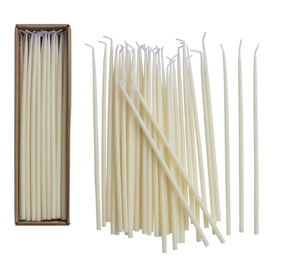 Thin Taper Candles S/36