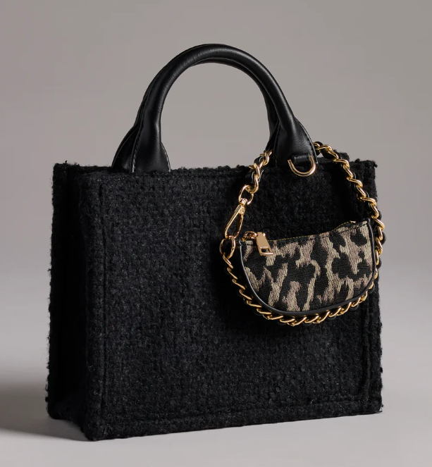 Mini Bag Charm-Leopard