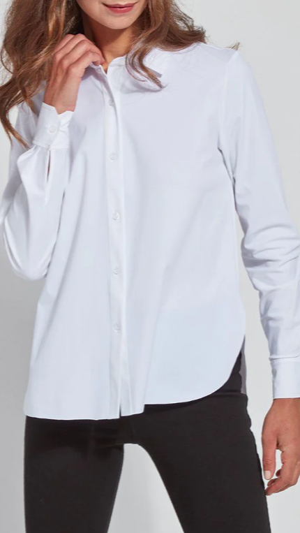 Lysse Connie Button Down - White