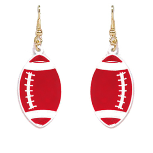 Red/White Dangle Footballs