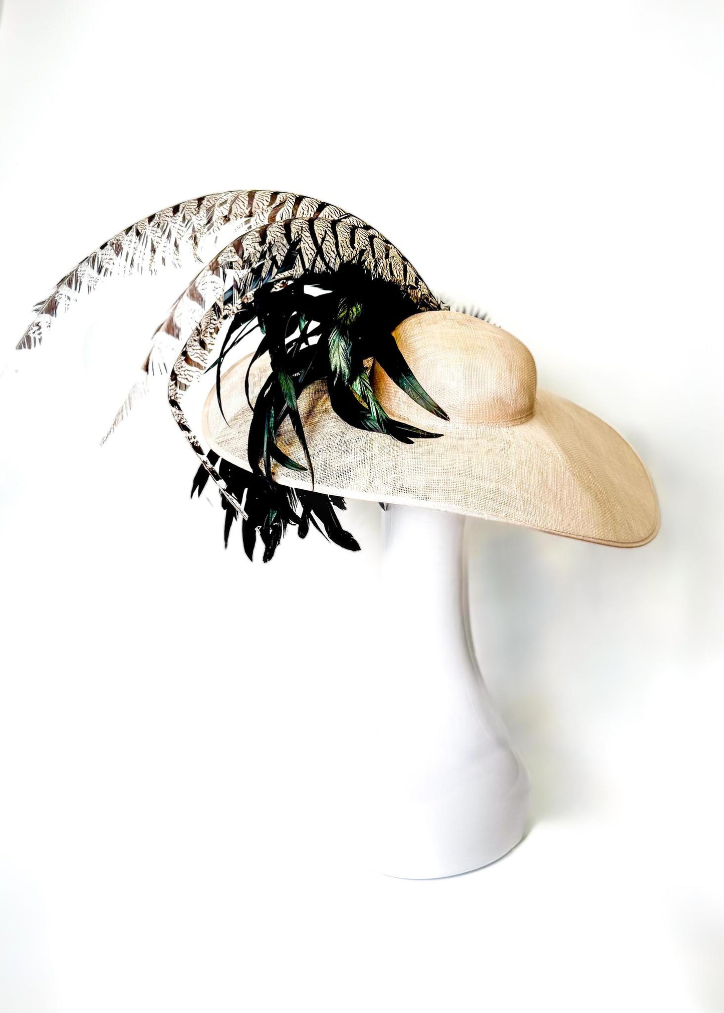Fascinator Light Peach 1369