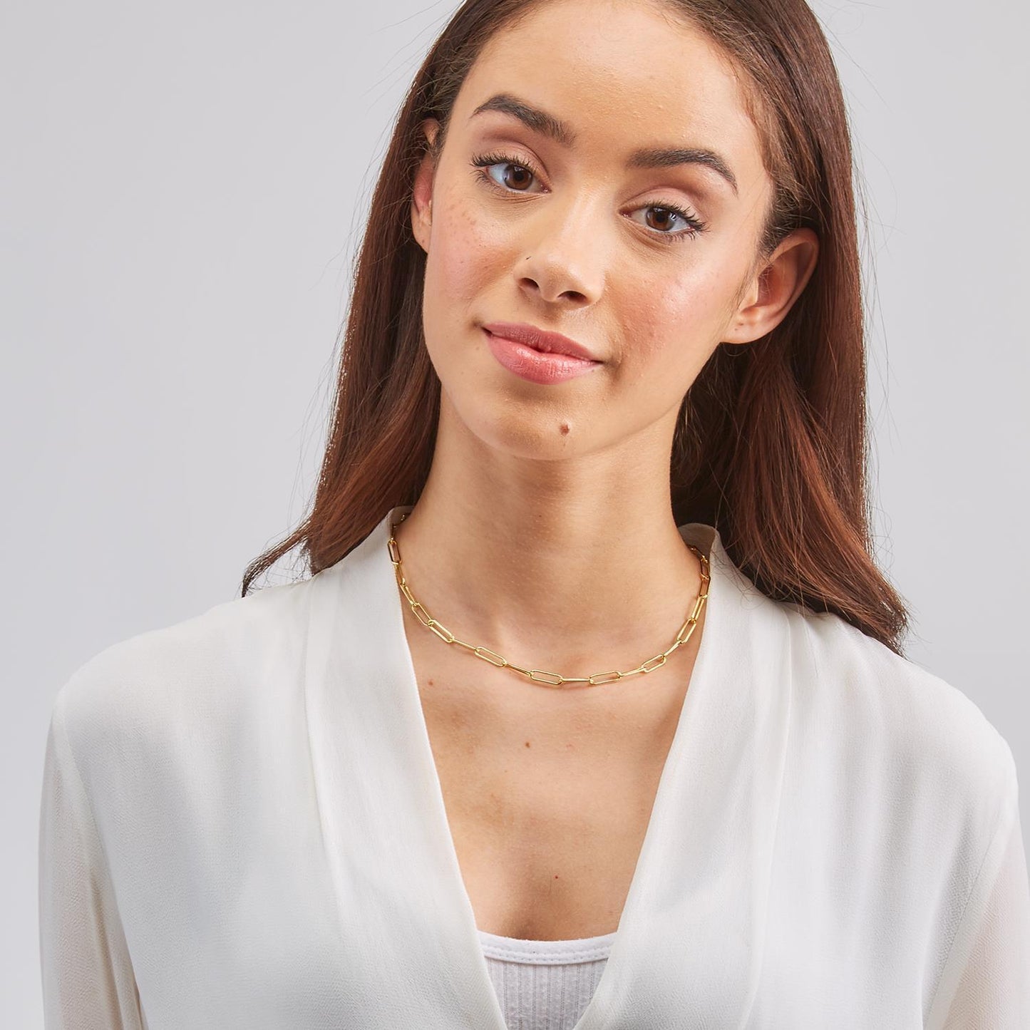 Paper Clip Necklace Toggle