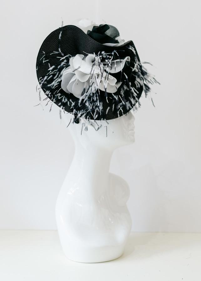 Black fascinator 1064