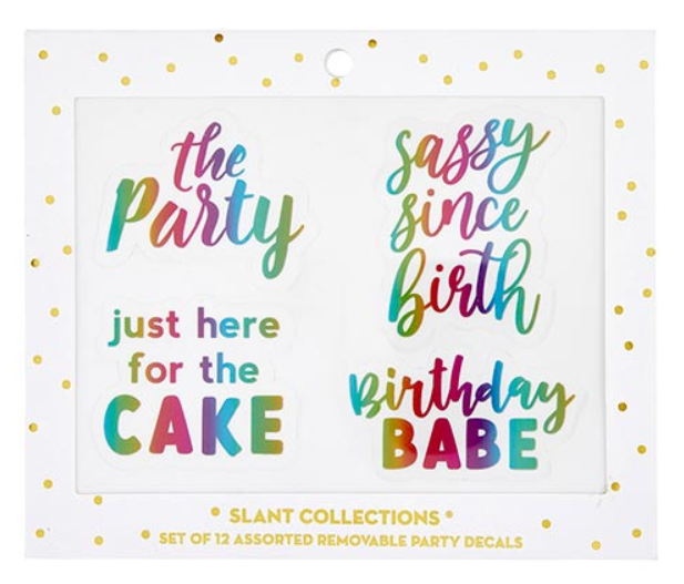 Bday Reuseable Decals