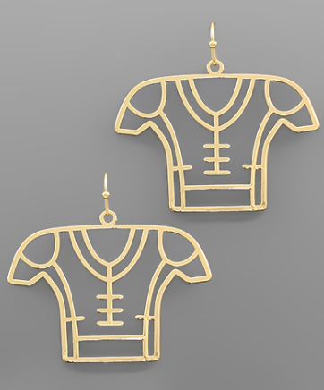 Football Uniform Open Earrings