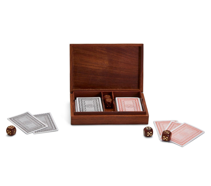 Wood Card/Dice Set