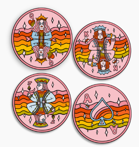 Royal Flush Coaster
