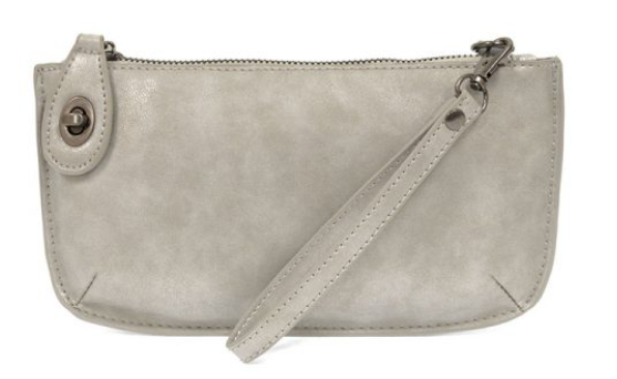 Silver Crossbody Wristlet