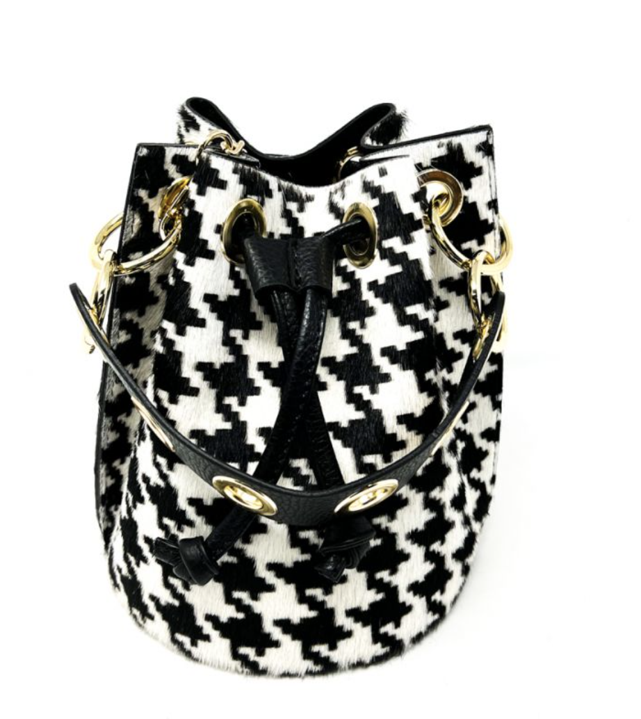 Calf Hair Bucket Bag