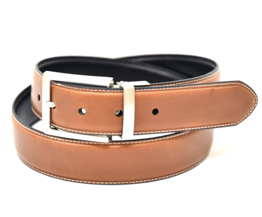 Black/Tan Reversible Belt