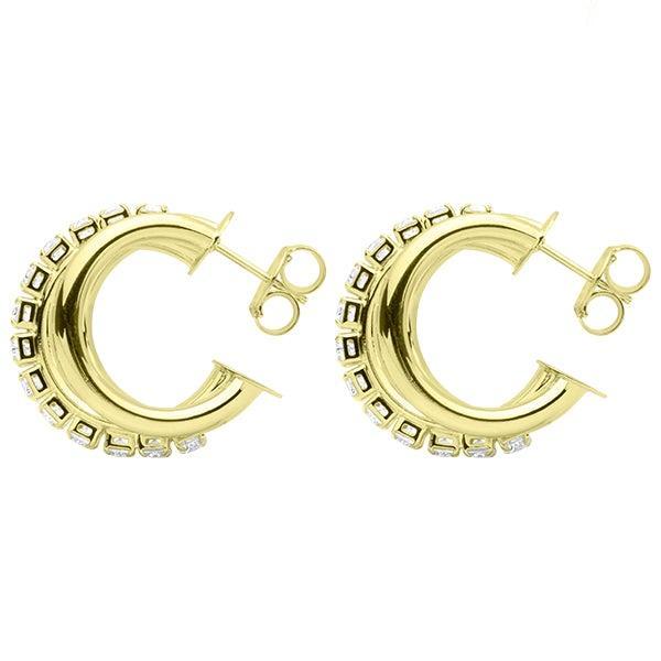 Sm. Claire Hoops with CZs