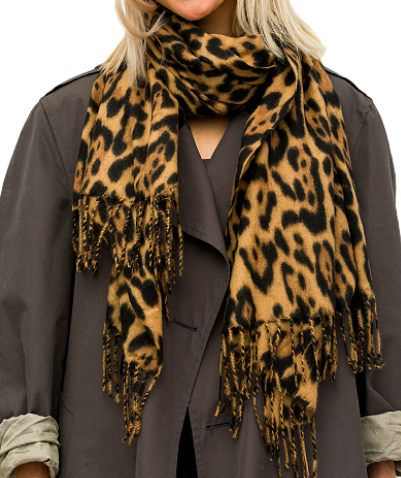 Leopard Oblong Scarf