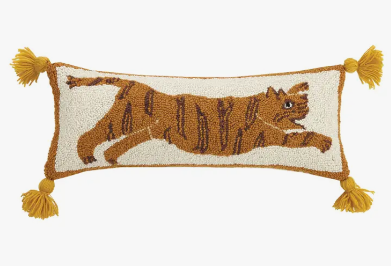 Tiger Tassels Hook Pillow