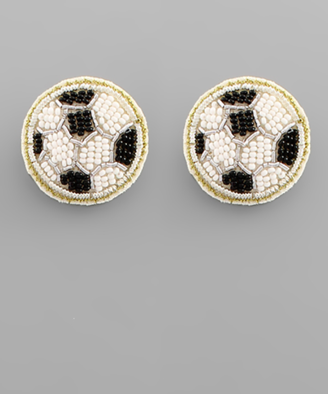Soccer Ball Earring