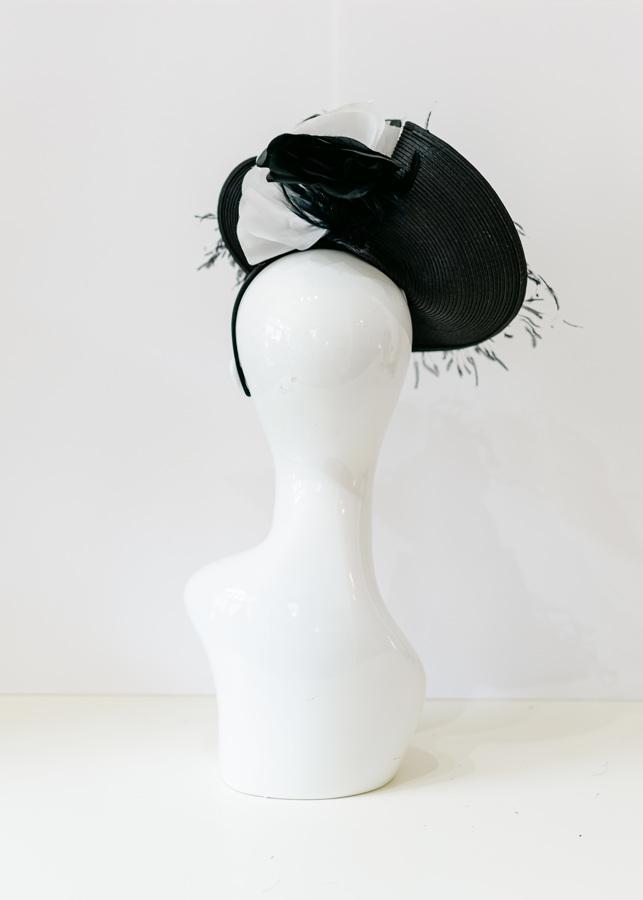Black fascinator 1064