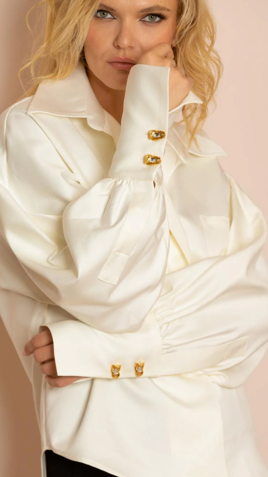 Jessie Liu Kimberly Shirt - Ivory