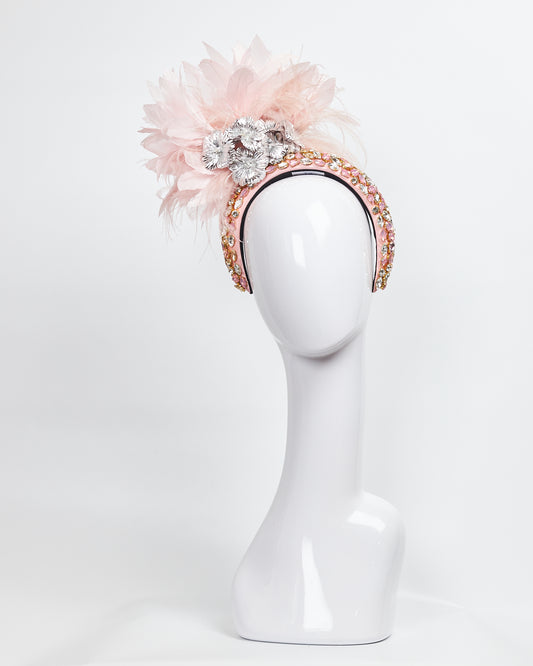 C Beaded Pnk & Gld 1043