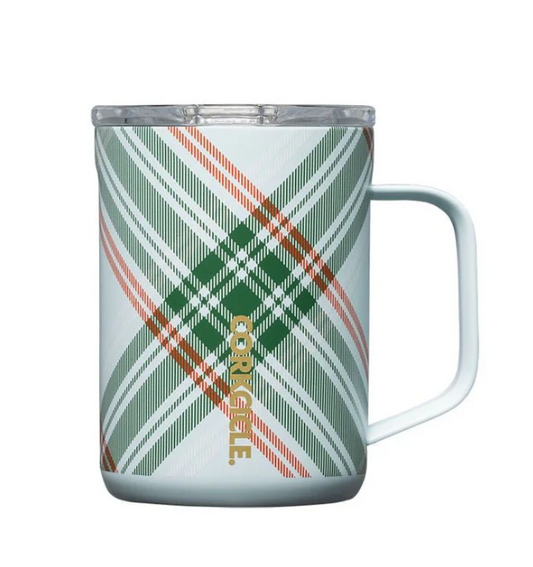 Mug-16oz Peppermint Plaid