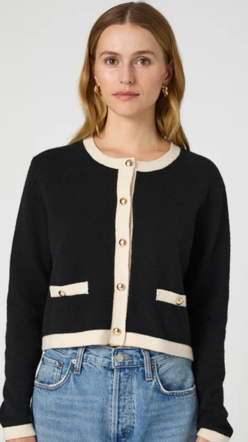 French Connection Vhari Contrast Cardigan