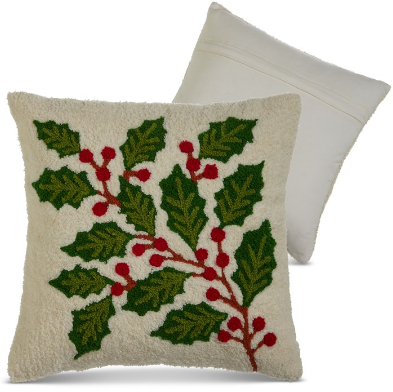 Holly Hook Loop Pillow