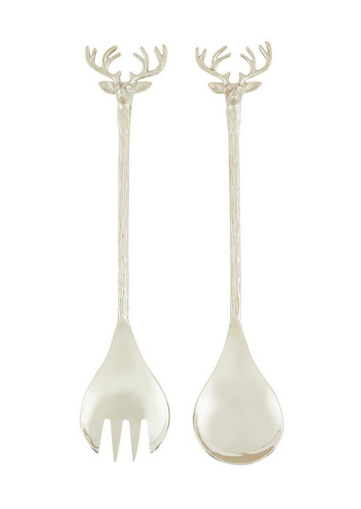 Silver Stag Salad Servers