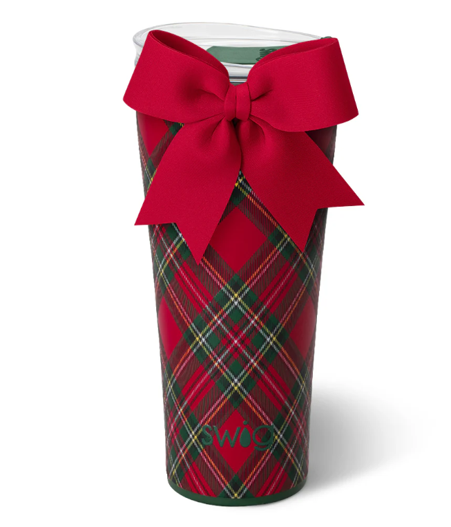 X-Mas Plaid Tumbler 32oz