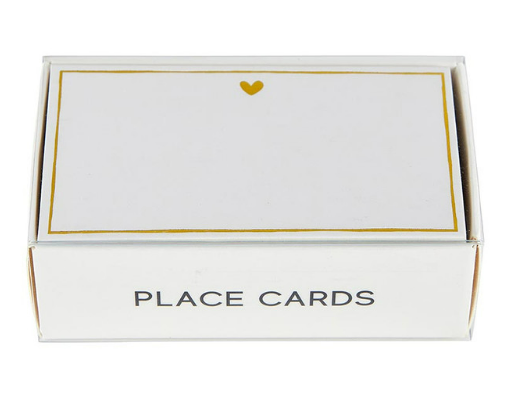 Picture Perfect Placecards - Gold Hearts