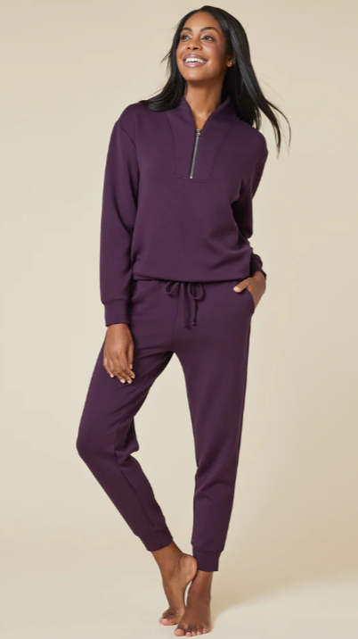 Softies Dreamtech Joggers in Fig, Women's Athleisure and Loungewear