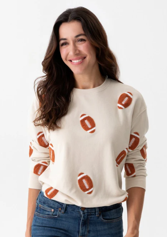 Tan Football Sweatshirt