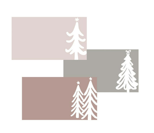 Picture Perfect Placecards - White Xmas Trees