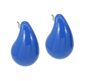 Coated Teardrop Earrings