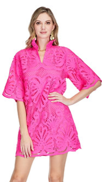 Pink Lace Tunic