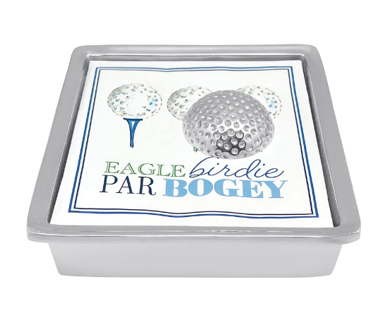 Golf Ball Napkin Box Set
