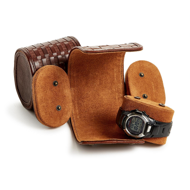 Chestnut Leather Watch Case