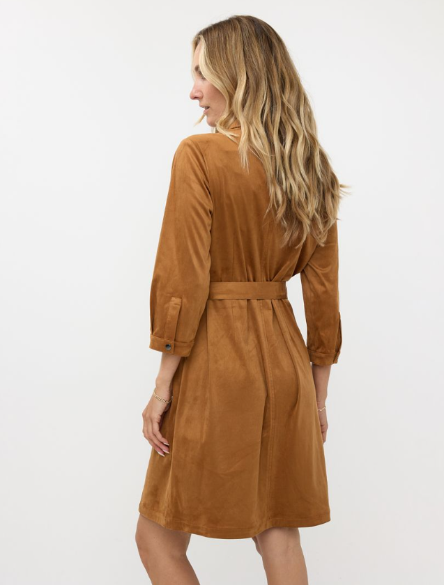 Esqualo Suedine Shirt Dress